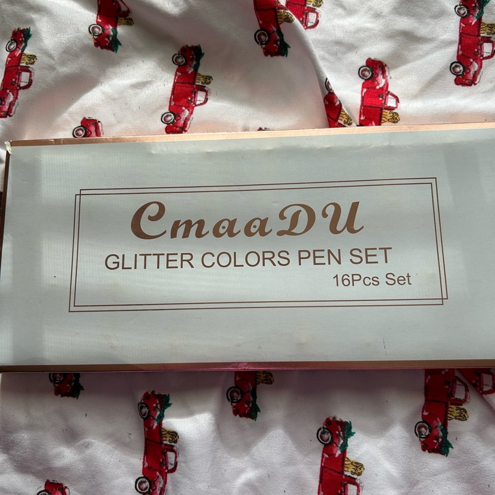 CmaaDU Glitter Colors Pen Set